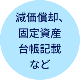 減価償却、固定資産台帳記載など